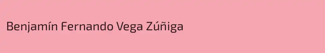 Benjamín Fernando Vega Zúñiga